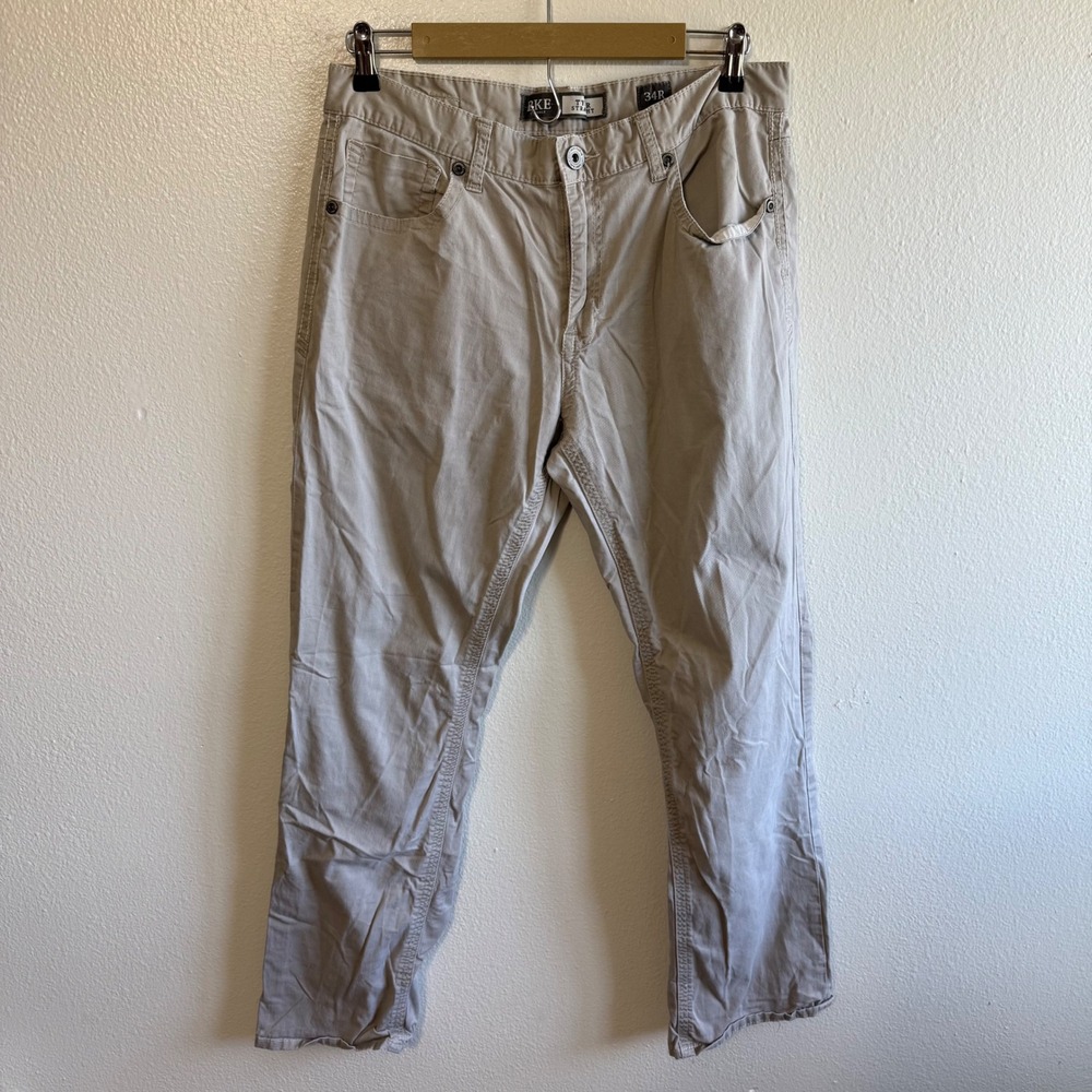 BKE Casuals Size 34 Tyler Straight Leg Pants Neutral Minimalist Western